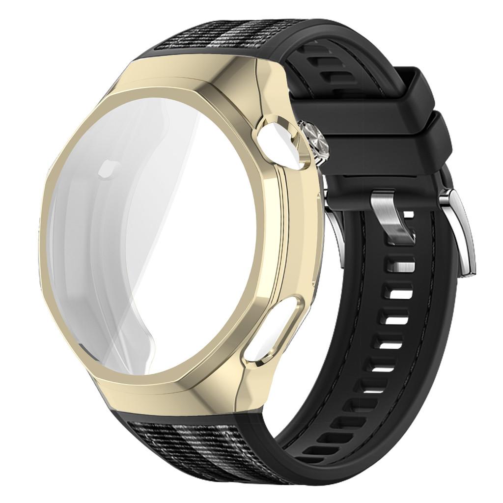 TPU Soft Case+Silicone Sport Woven Bracelet Band With TPU Protector Bumper Shell Cover For Huawei GT6 Pro 46mm