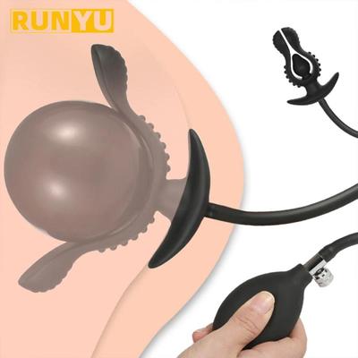 Надувная Анальная пробка, анальный расширитель без вибратора, массажер простаты, вагинальный расширитель, стимулятор расширения точки G, анальный секс-игрушки для взрослых