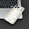 SWAG Чехол для телефона с английскими буквами четырех цветов Для IPhone 17 16 15 14 Pro 13 12 11 Max Plus 7 8 Plus Ударопрочный Мягкий Силиконовый Чехол