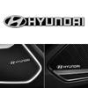2/4 шт. 3D Алюминиевый значок-эмблема Стереодинамик Наклейка Для Hyundai Elantra Accent Ioniq Kona I20 I30 Moinca Ix35 Tucson mb2