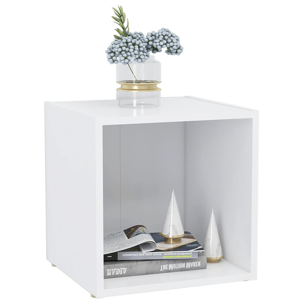 TV Stand White 37 x 35 x 37 cm Particleboard