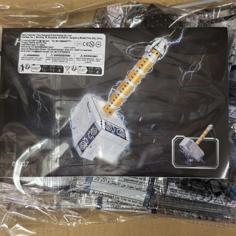 Забавный Радость 975 шт. Громовой Молот Тора Игрушки Герои Конструктор Головоломка Блок Кирпич Подарок Мальчикам #01037