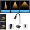 3W Mini Clip-on Aquarium Lamp Adjustable Zoom Adjustable Focus Spotlight  Home Decorations