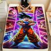 Фланелевое одеяло с принтом персонажей Dragon Ball, Высококачественное, Удобное для всех сезонов, Декор для дома, Тепло и уют, Идеально для рождественских подарков