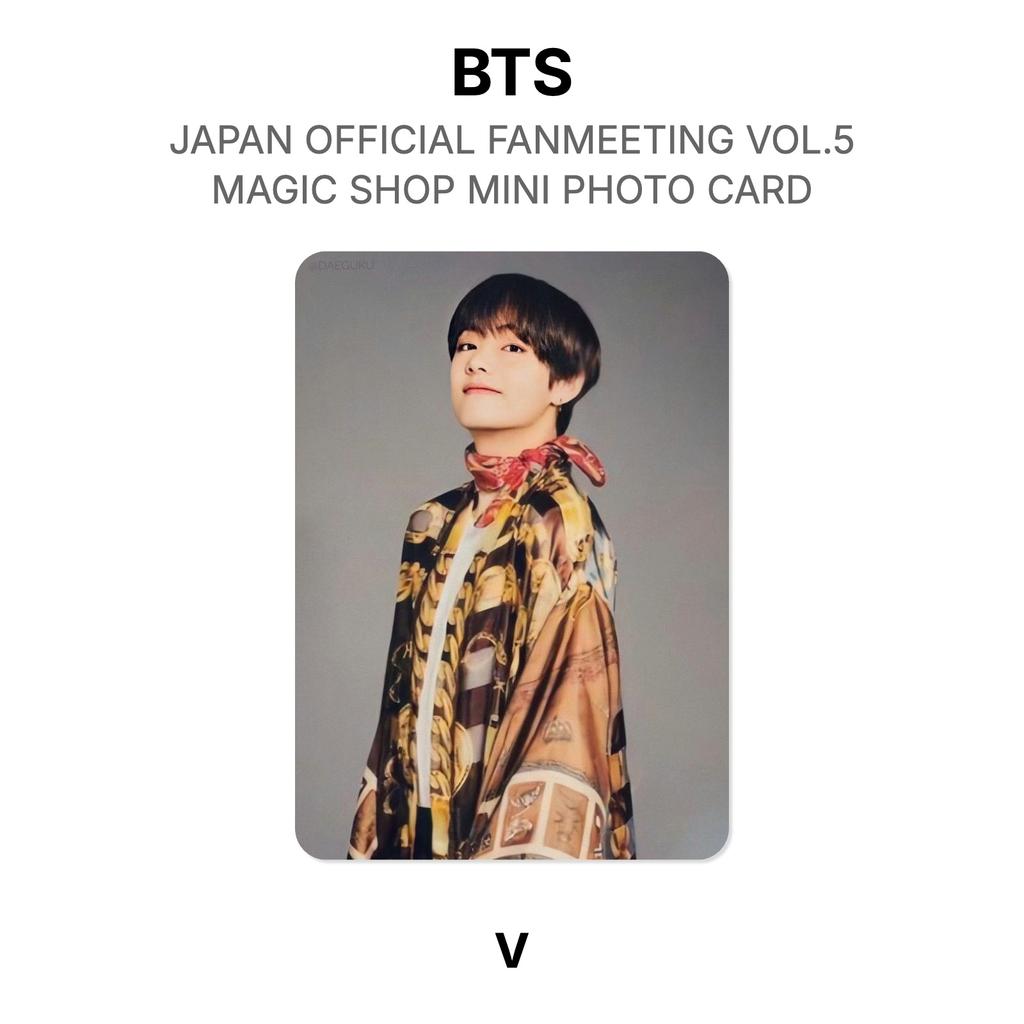 BTS ОФИЦИАЛЬНАЯ ФАН-ВСТРЕЧА В ЯПОНИИ VOL.5 MAGIC SHOP МИНИ-ФОТОКАРТОЧКА Официальная фотокарточка