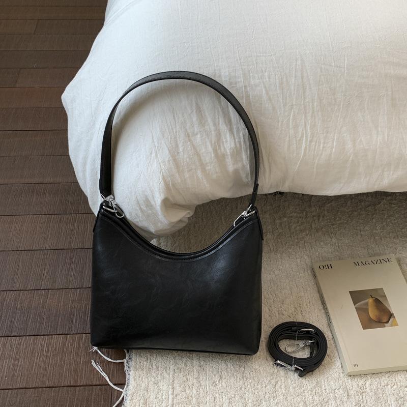 Маленькая сумка высокого класса женская 2025 новая осенне-зимняя модная универсальная сумка-мессенджер ретро на плечо подмышку сумка-ведро