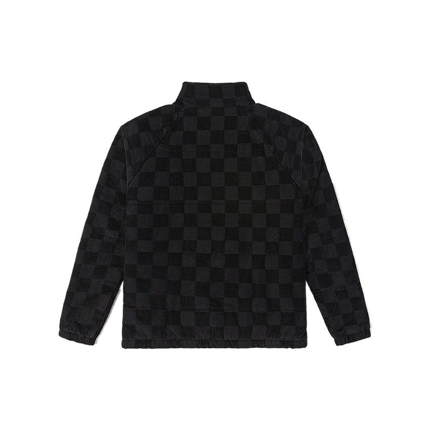 Vans Куртка с застежкой-молнией и воротником-стойкой в шахматную клетку, женские куртки, черный цвет VN00044DY28