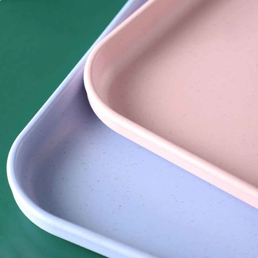 Экологичный поднос для хранения из пшеничной соломы, большой вместимости, поднос для фруктового салата для дома