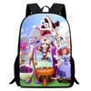 Kids Cartoon Backpack School Children 1-6 Grade Lightweight Ergonomic Oxford Fabric Bag With Printed Design
