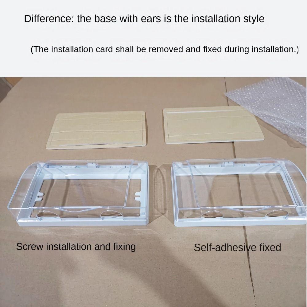 Прозрачная защитная коробка для выключателя Пластиковая брызгозащитная коробка для розетки Новый протектор для розетки Принадлежности для ванной комнаты