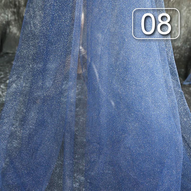 1 метр блестящей тонкой пудры фатиновая ткань мягкая блестящая пайетка блестящая сетчатая ткань для вечеринки свадебное платье вуаль фон пряжа