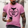 Fashionable Round Neck Short Sleeve Work Clothes Printed Tops For Mens Summer Tops