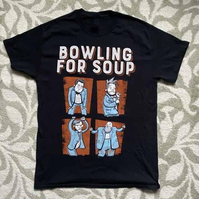 Dancing Bowling for Soup Band Funny Shirt Black Unisex Size S-5XL 1G0238 Unisex T-Shirt
