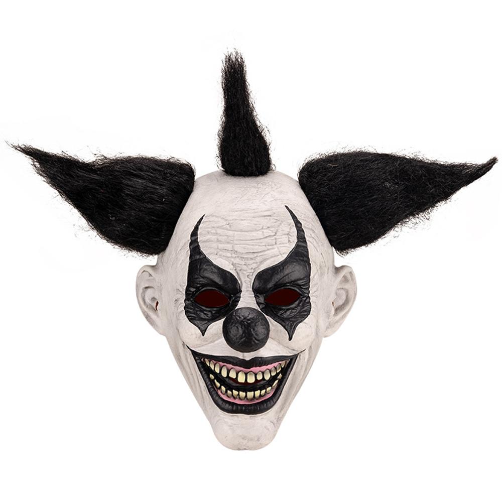 Scary Demon Clown Mask Creepy Halloween Adult Latex Cosplay Props