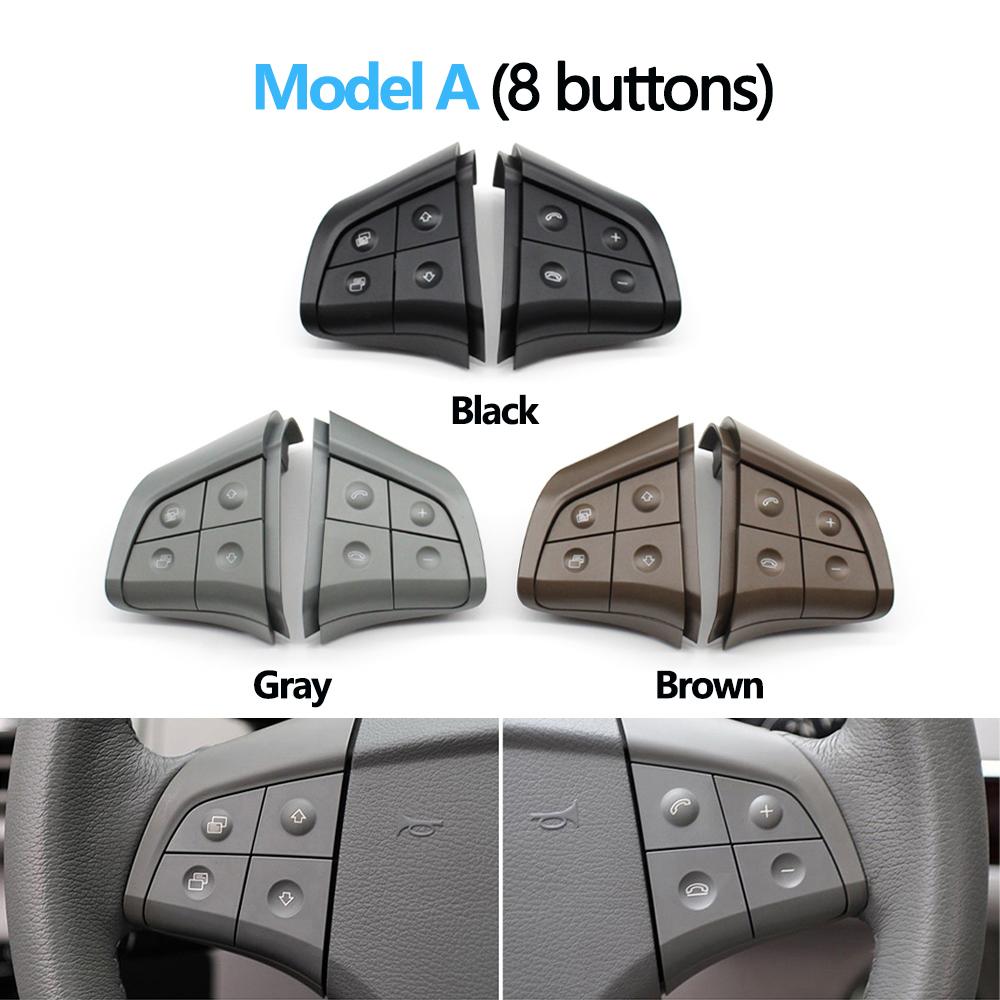 Car Multi-function Steering Wheel Buttons Kit Phone Control Keys For Mercedes Benz W164 W245 W251 ML GL300/350/400/450 2006-2009
