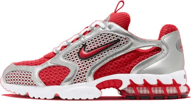 Кроссовки Nike Air Zoom Spiridon Cage 2 (CJ1288) красный/серебристый