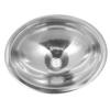 446x346x150mm RV 304 Stainless Steel Sink Oval Round Kitchen Hand Wash Bath Sink with 40mm Sewer Outlet for Boat