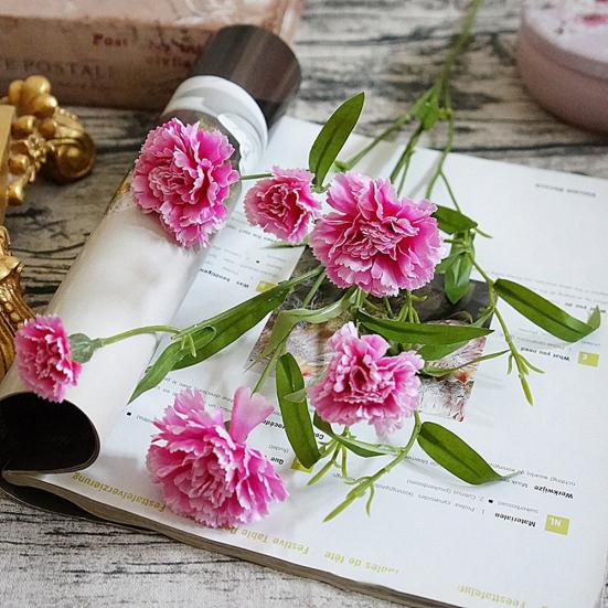 1шт гвоздика искусственный цветок поддельные растения домашний декор свадьба центральные части