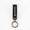 CPS1 Carbon fiber Leather Car Keychain Buckle For Honda Civic Fit Jazz Accord Pilot CRV Odyssey Passport City Keyring Accessories