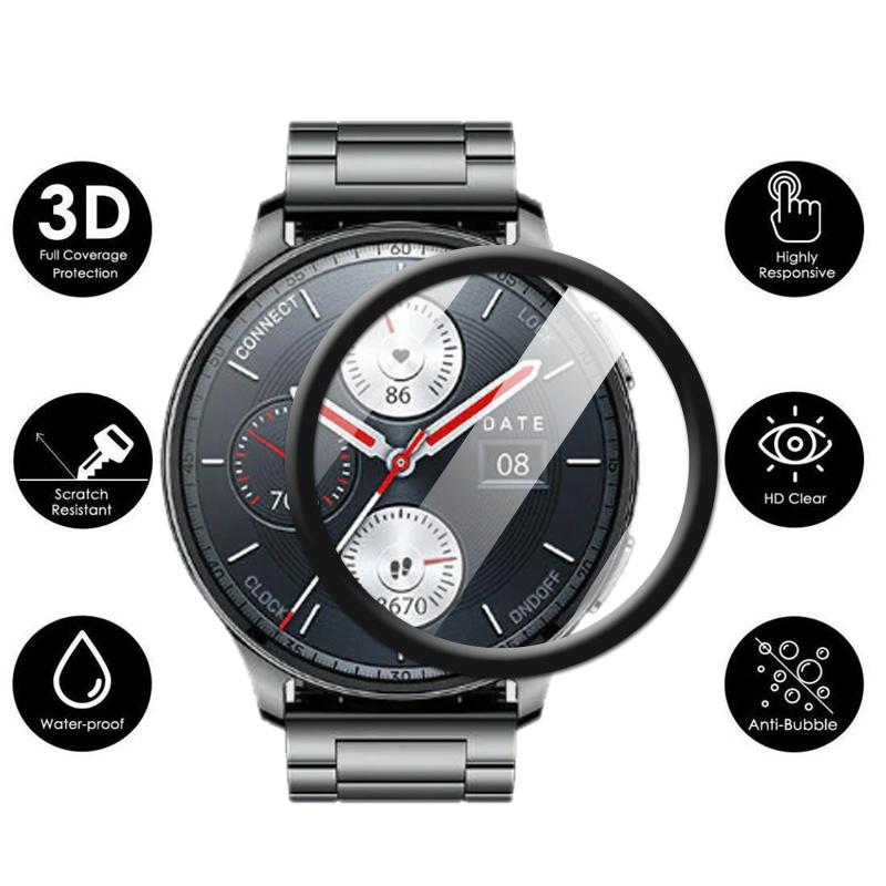 Для умных часов Amazfit Pop 3R ультра прозрачное полное покрытие 3D изогнутое покрытие мягкая пленка из ПММА защитная пленка для экрана-не закаленное стекло