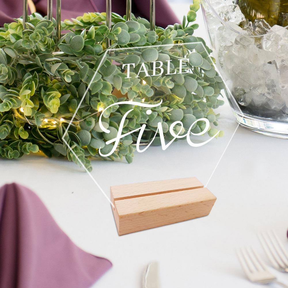 Карточка с местом Съемная табличка с номером стола Стенд для демонстрации карточек Рамка дисплея меню Табличка с номером стола