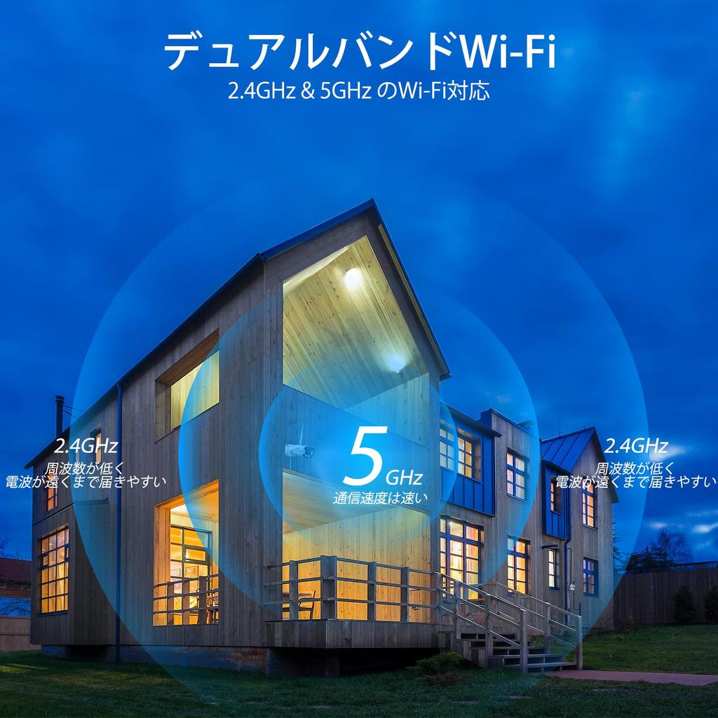 SV3C Security Camera Outdoor Wireless Compatible Surveillance Camera Wifi 5 Million Pixels Human Body Detection AI Detection Network Camera IP Camera