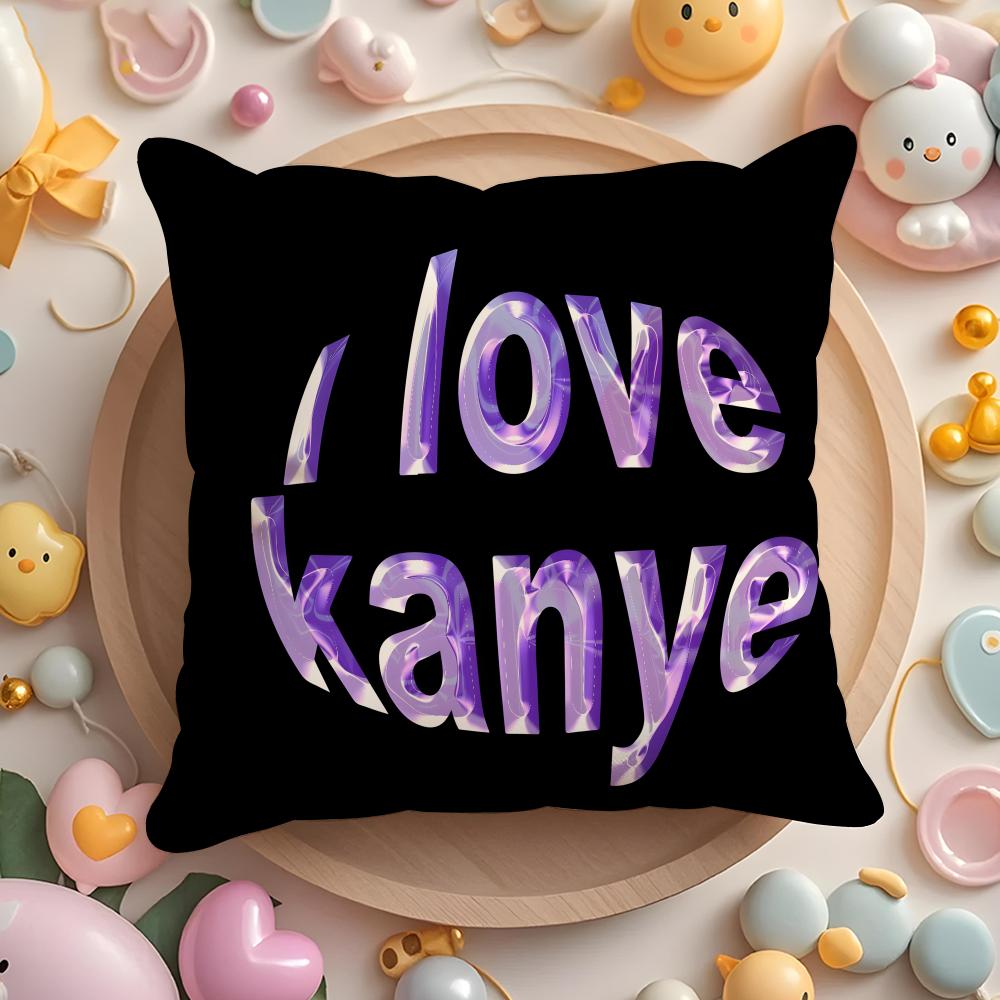 Подушка с изображением певца K-Kanye Omari West, Чехол для подушки для дома и автомобиля, Многоцелевой чехол для подушки - Двусторонний, Мягкий и прочный для повседневного использования