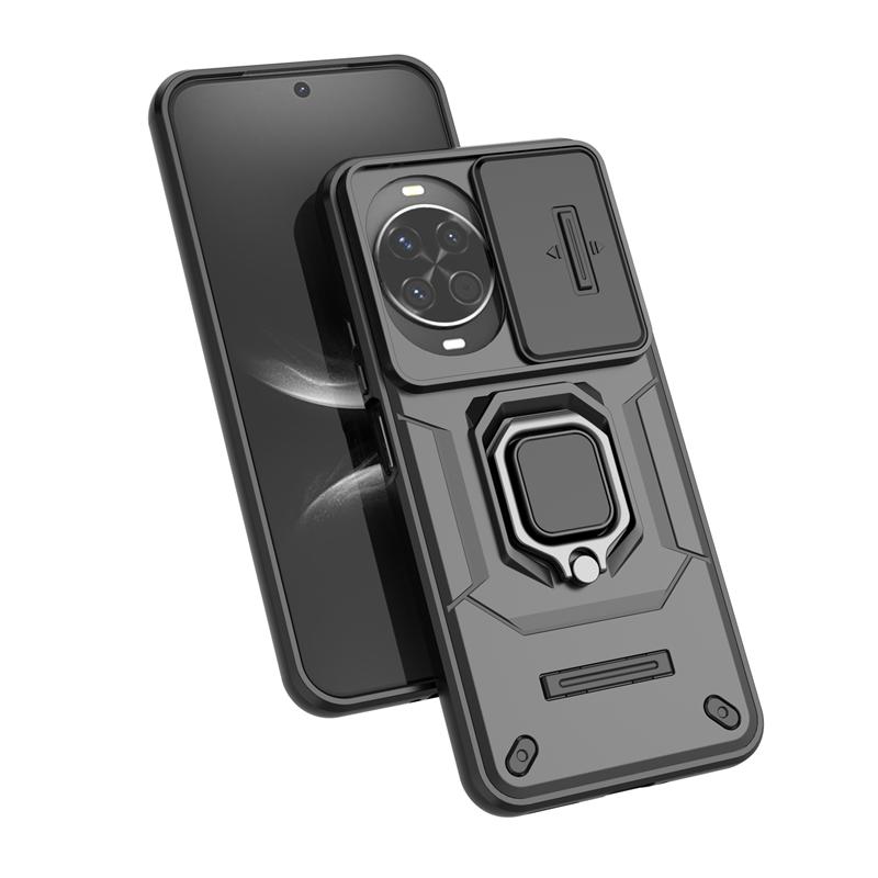 Magnetic Ring Holder Shockproof Armor Phone Case For Huawei Nova 14 Pro Nova14 Ultra 5G Slide Camera Protect Cover