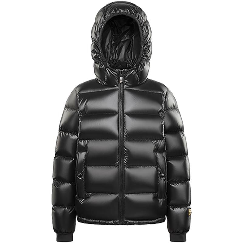 Gaofun Black Gold Kids' Hooded Goose Down Puffer Jacket