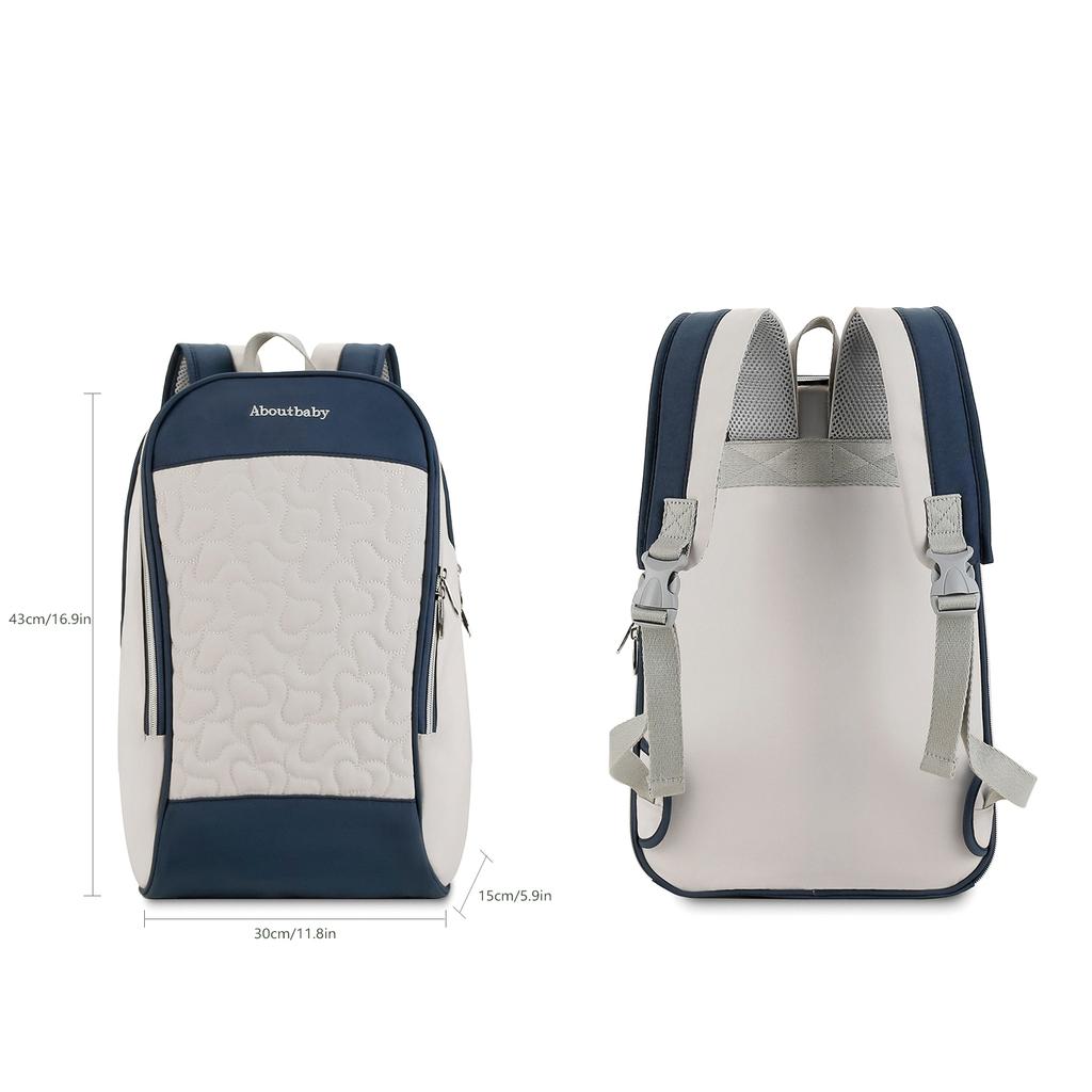 Diaper Backpack For Mothers, Large Capacity Bag With Insulation Bag, Multifunctional Baby Care, Outdoor Travel Diaper Bag