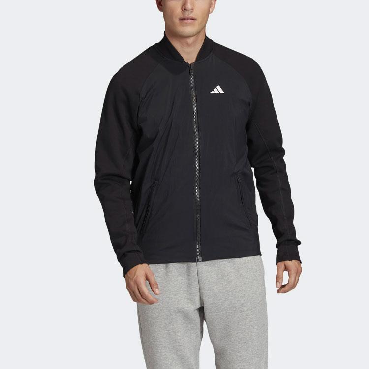 Adidas VRCT Tiger Embroidery Casual Sports Jacket Men Outerwear Black FM9970