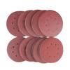Сменная перфорированная полированная красная наждачная бумага, оксидная сухая наждачная бумага, самоклеящиеся шлифовальные диски