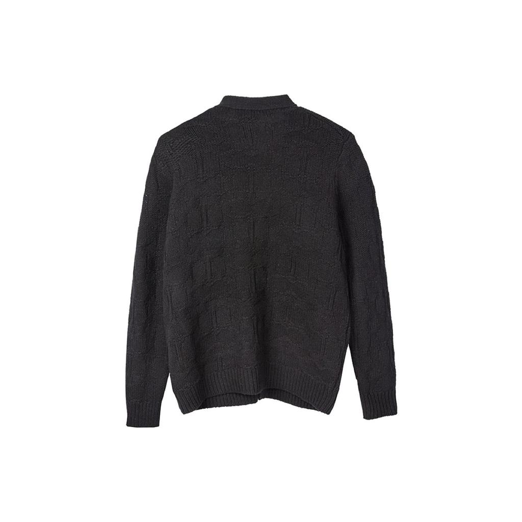 COACH Knitwear Men's Black V-neck Moderate CK738-BLK