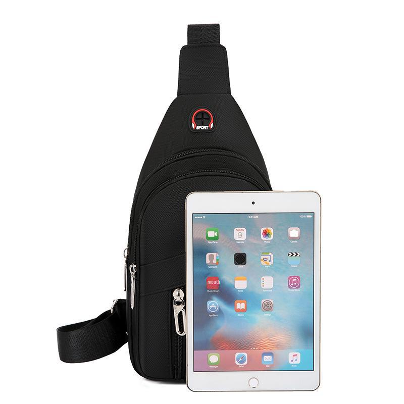 2023 Waterproof Men's Korean Oxford Canvas Shoulder & Chest Bag - Trendy Small Backpack