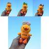 Adorable Mini Plush Duck Keychain Cute Soft Yellow Duck Charm For Bags And Keys
