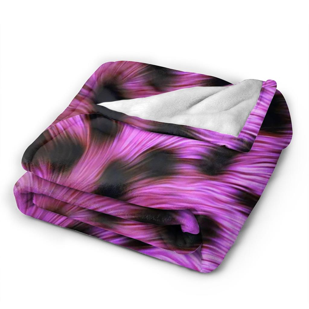 Leopard Texture Flannel Blanket Spring Warm Soft Throw Blanket for Children Couch Chair Aesthetic Bedspread Sofa Bed Cover