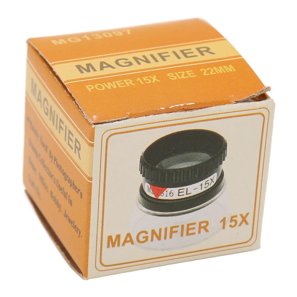 ABS Pocket Magnifying Glass 15X Jewelry Magnifier Desktop Magnifier for 15X Archaeology Tool