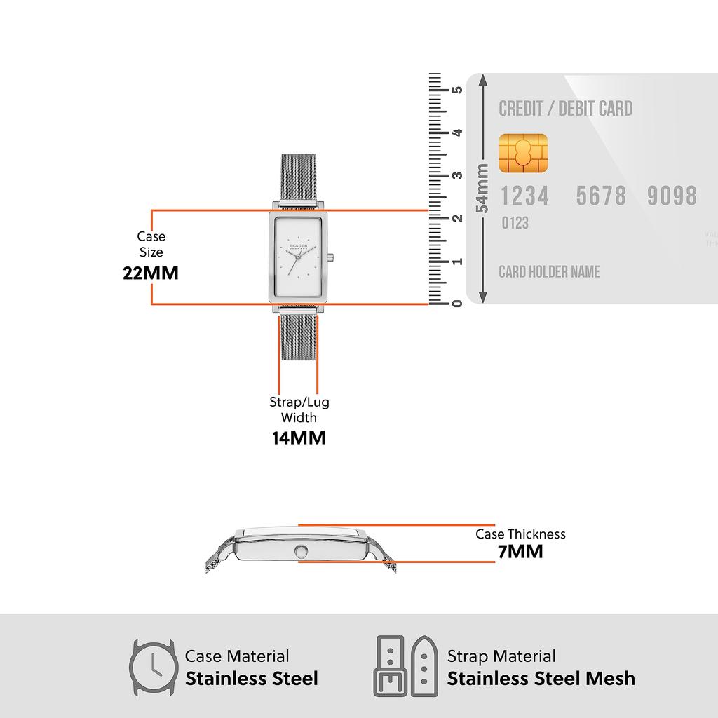 Часы HAGEN LILLE SKW3096 Серебристые [Skagen] Женские
