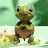 Resin Miniature Turtle Figurine Weatherproof Garden Turtle Ornament  For Pond Yard Porch