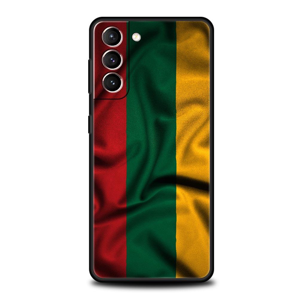 Phone Case For Samsung Galaxy S24 S23 S22 Ultra S20 S21 FE 5G S10 S9 Plus S10E S8 S7 Edge Silicone Cover Flag of Lithuania flag