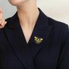 Женская брошь в виде пчелы со стразами, насекомое, жемчужный корсаж, броши, эмалированная брошь, булавка, аксессуары для одежды