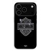 Case For iPhone 17 Pro Harley Davidson Logo Motor Sycles Gray Front Black Maniacase