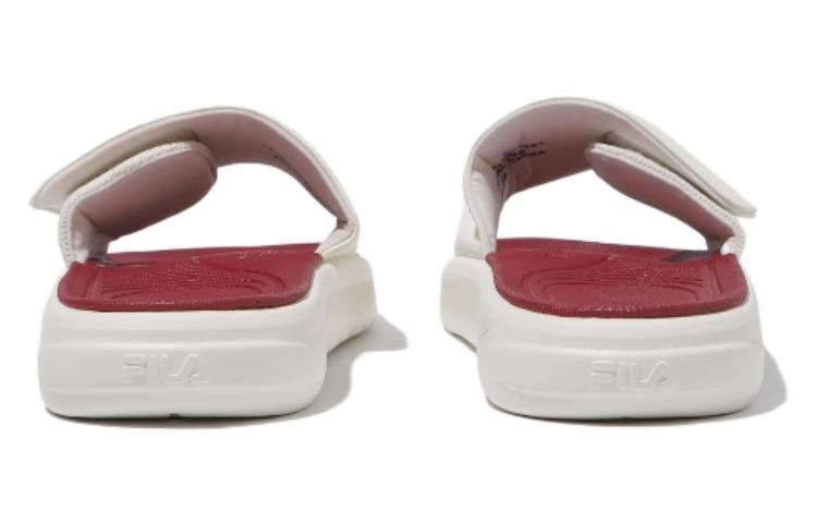 Men's Slippers FILA Drifter Slide Slippers Unisex White Red