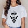 The Vampire Diaries Women T Shirt Summer Loose Tops Girls Ulzzang Casual T Shirt Harajuku 90S Cool Streetwear T-Shirt