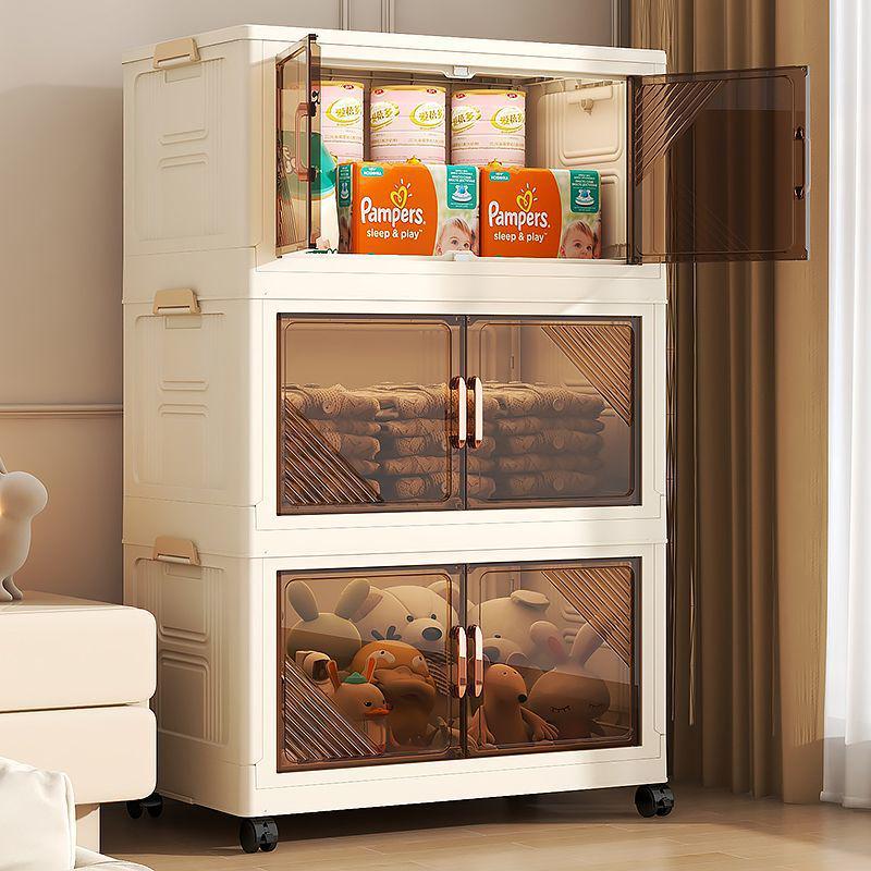 Складной многоуровневый шкаф для хранения одежды, закусок, книг и игрушек