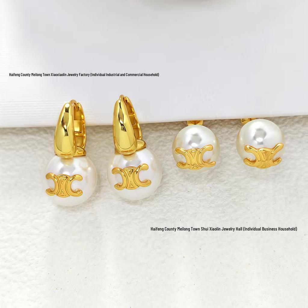 Серьги-пусеты «Триумфальная арка» - Уникальный французский дизайн класса люкс