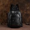 Johnature Retro Men Mini Backpack Genuine Leather Multifunctional Bag First Layer Cowhide Handmade Male Chest Bags