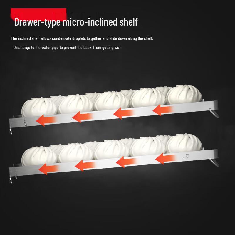 TERUISI Commercial Steamed Food Warmer Display Cabinet