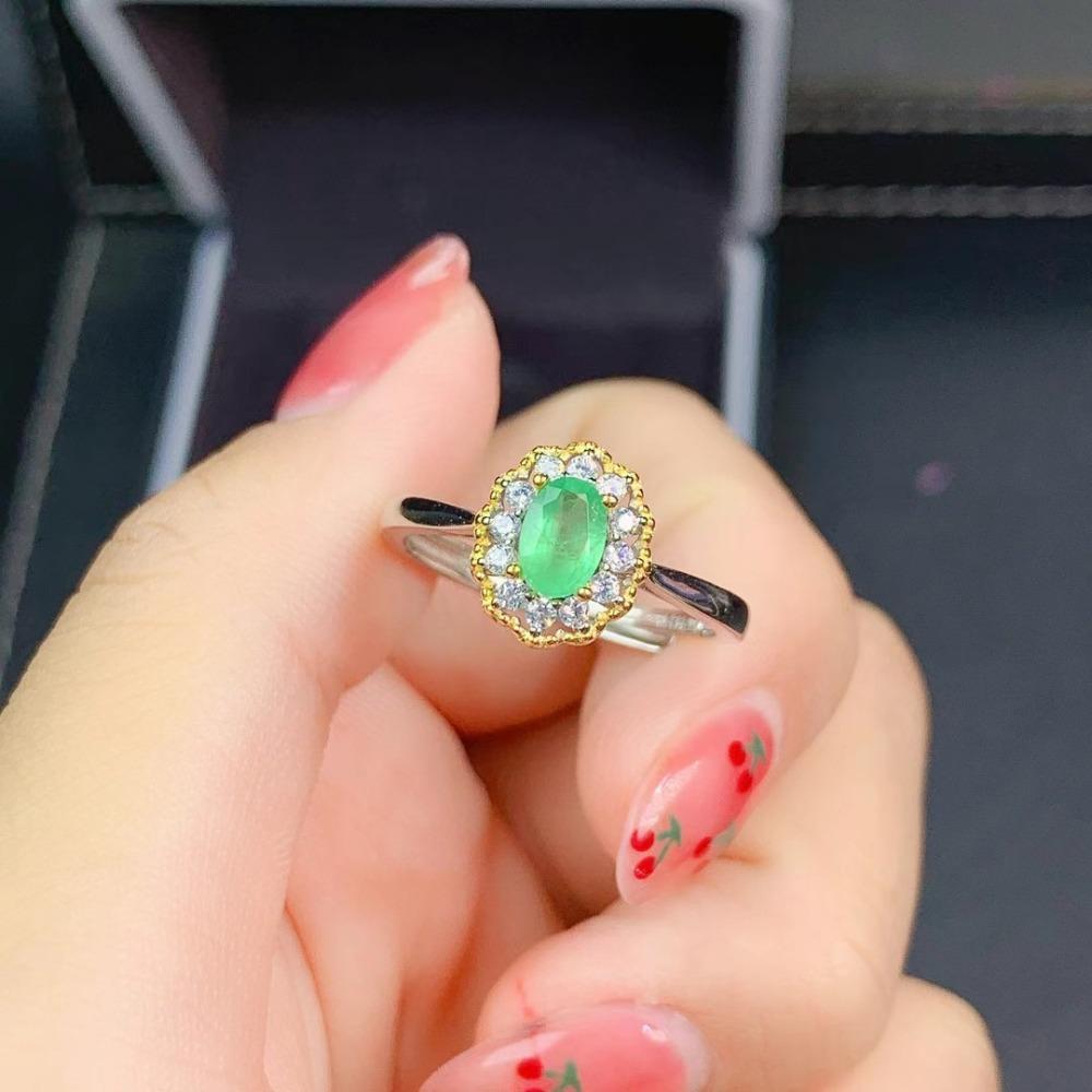 Open Ring Royal Blue Two Tone Plated Gemstone Peridot Womens Ring with Diamond Accents