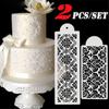 DIY Template Baking Mould Cake Decorating Tool Fondant Mold Cupcake Stencil Cake Damask Lace Border